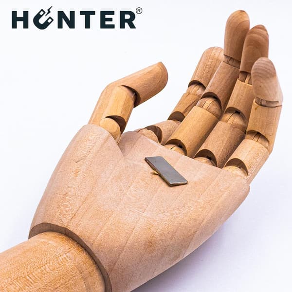 Hunter neodymplademagnet 20x10x1mm selvklæbende stang