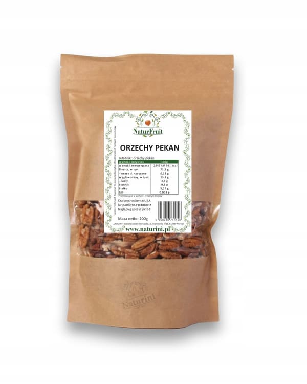 SUPERKVALITETSPEKANNÖTTER Pecan 1KG Naturini