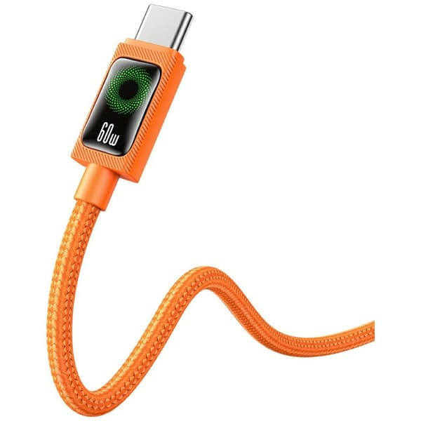 USAMS SJ773 PD 60W USB-C/USB-C-kabel 1,2 m orange