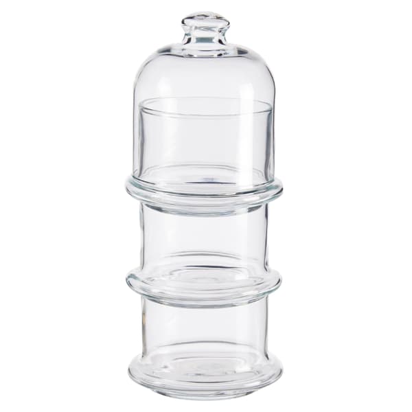 Glas slikbeholder 3 niveauer 3x230 ml