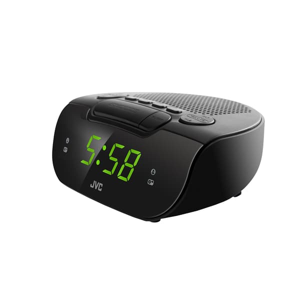 JVC Clockradio RA-E111B AM/FM 0,3W 2 Alarmer Søvn Snooze Sort