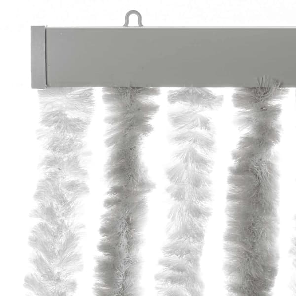 vidaXL Flugnät grått och vitt 56x185 cm chenille