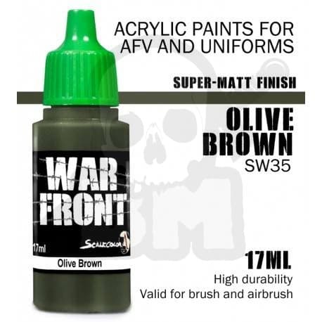SW-35-mittakaavan väri War Front oliivinruskea