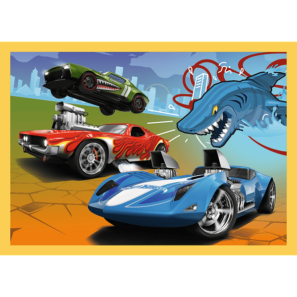 Hot Wheels 4in1 legetøjsbiler sæt / Mattel