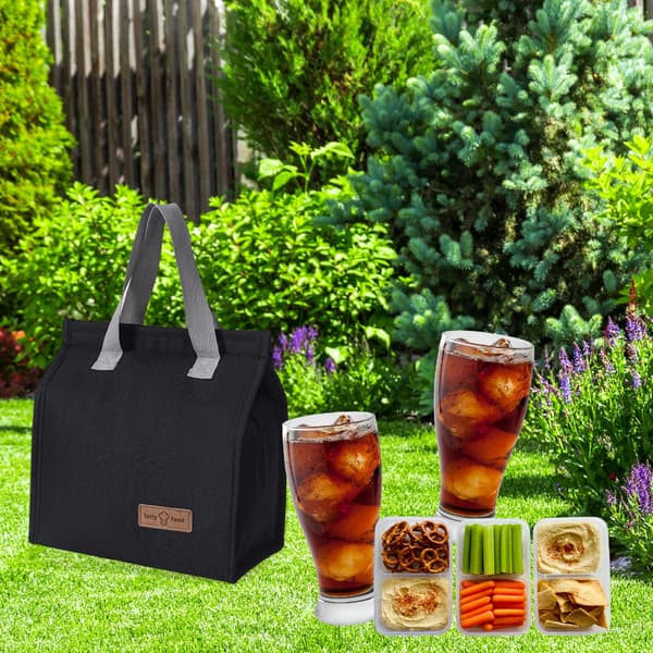 Termisk strandväska för mat, isolerad lunchlåda, 7L