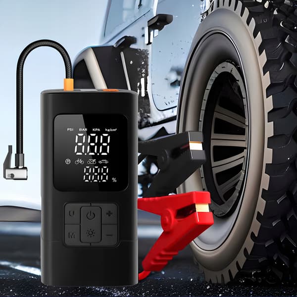 Jump Starter 4i1 BOOSTER Bilstarter Kompressor Powerbank