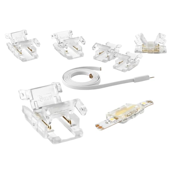 Lige stik til COB LED-strimmel 8 mm tape-strimmel stik, lige samling