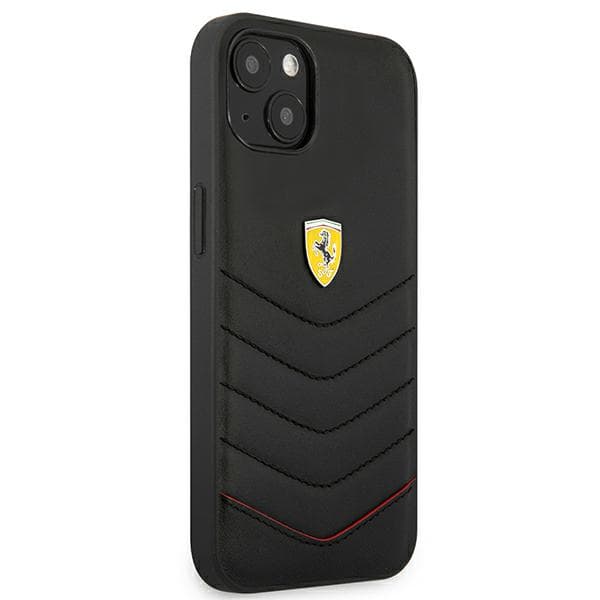 Ferrari Off Track Quiltet Etui til iPhone 13 mini, Sort