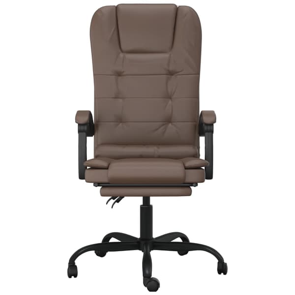 vidaXL Massagestol brun konstläder