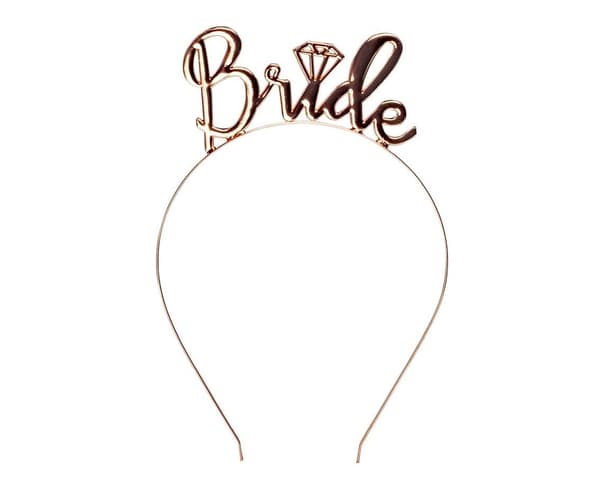 Roseguld Metal Brudetiara