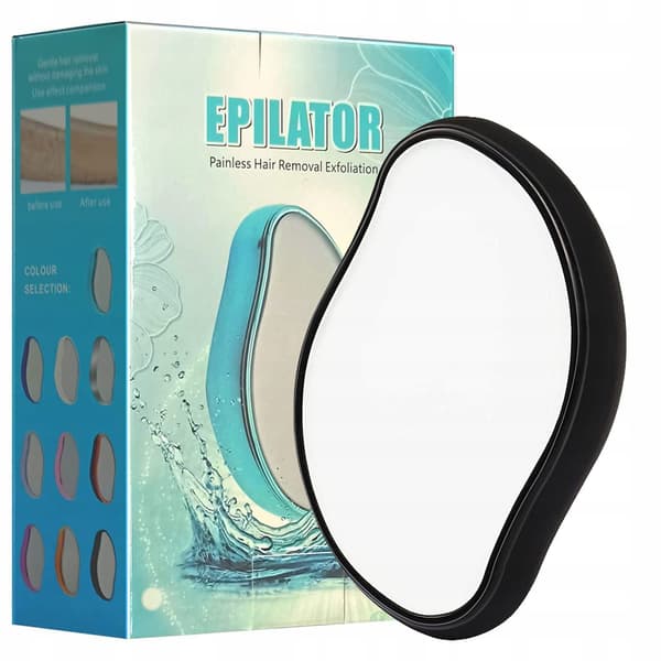 Crystal Epilator Eraser til smertefri hårfjerning Eco Epilator Sort