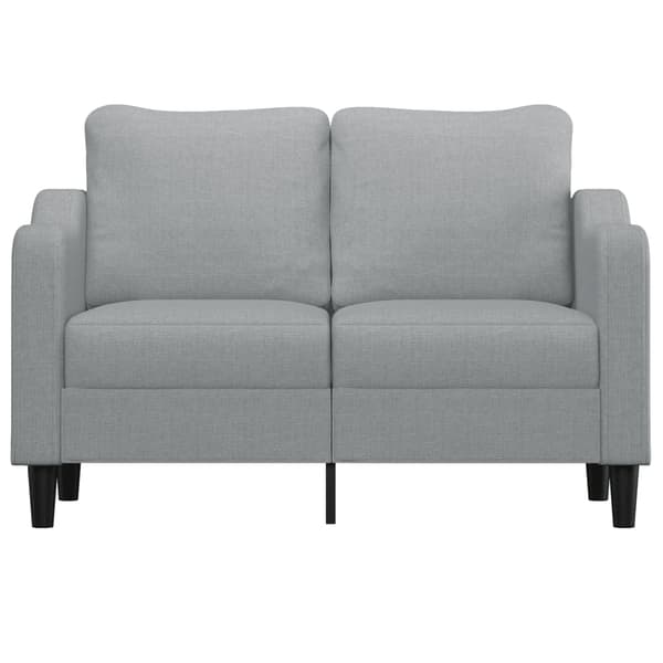 vidaXL 2-sitssoffa ljusgrå 120 cm tygklädsel