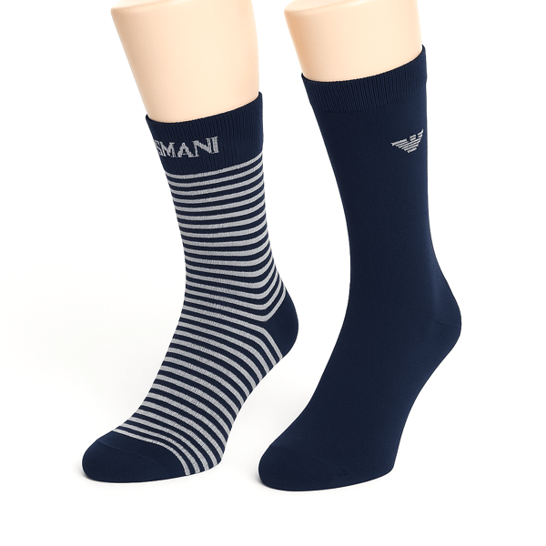 Emporio Armani Calza Stretch Cot 2-Pack Lunga [302301 CC114 00035]