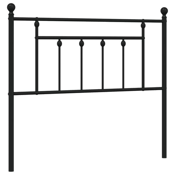 vidaXL metalsengegavl sort 107 cm