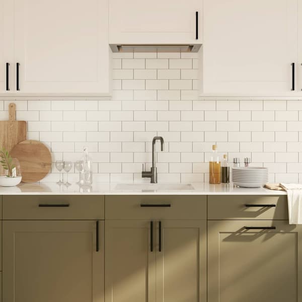 vidaXL skabsgreb 10 stk. sort 160 mm rustfrit stål