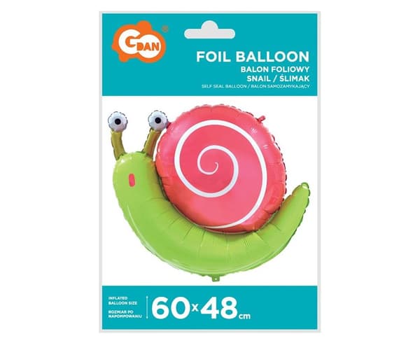 Sneglefolieballon 60x48cm