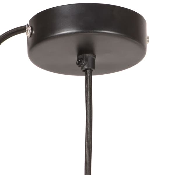 vidaXL pendellampe, 25 W, sort, rund, 17 cm, E27