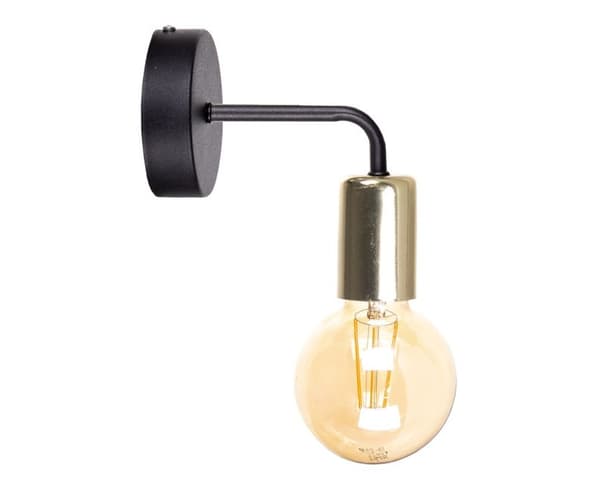 Væglampe 1xE27 NIXON SORT/GULD