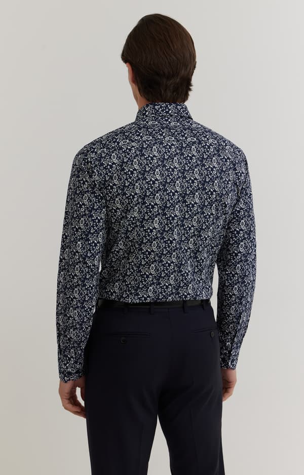 Blomsterskjorte 176-182/40