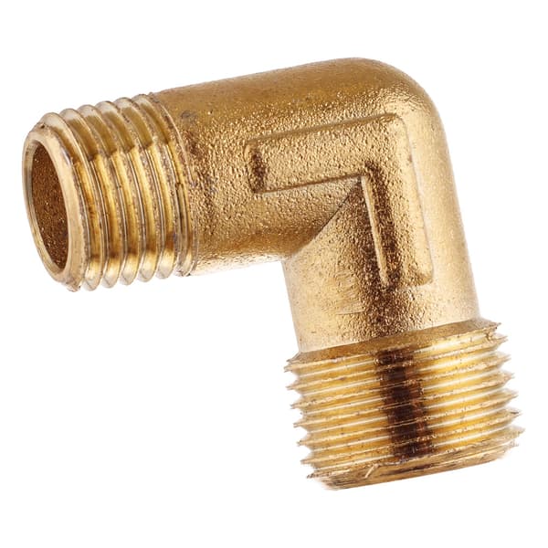 Messing 90° albueforbindelse 1/4" til 3/8" luftkompressorpumpecylinderfitting