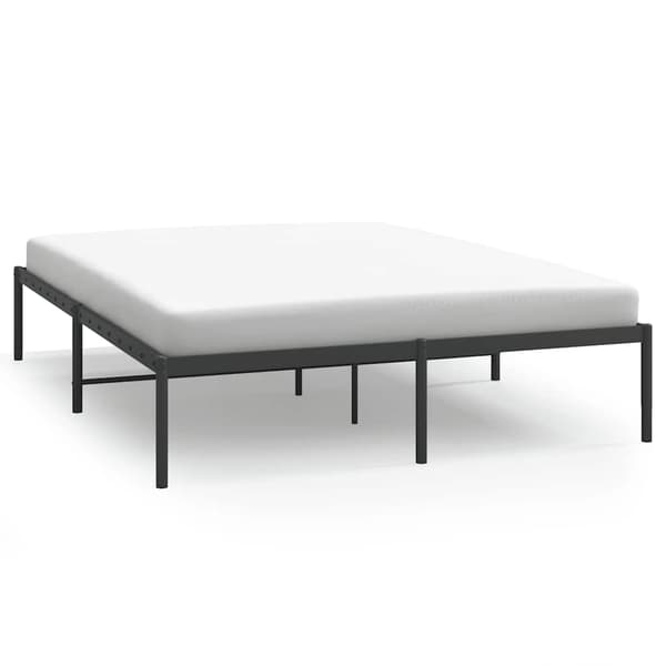 vidaXL metalsengestel sort 140x200 cm