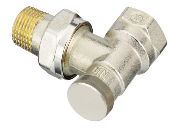 RLV-S 15 vinkelreturventil til side- og bundmonterede radiatorer