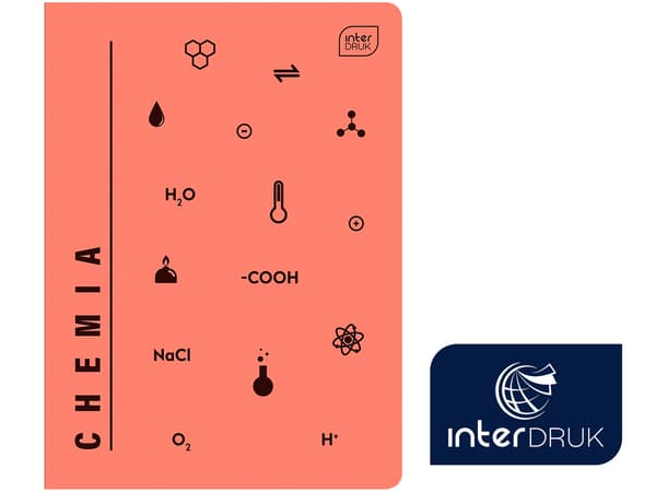 Interdruk Fagnotesbog A5 gitter 60 ark kemi til kemi