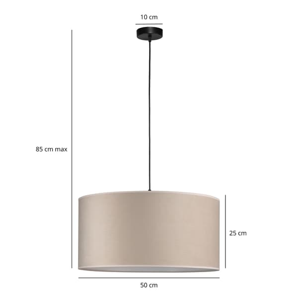 Tornado AL1 lampe, beige fløjl