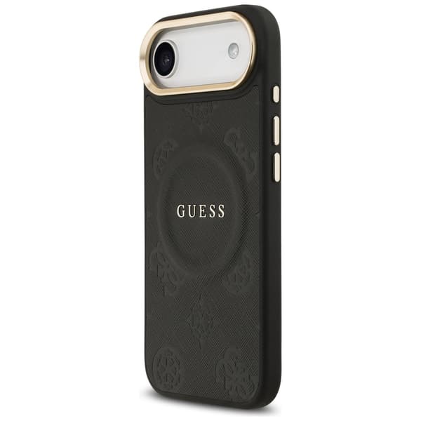 Guess Peony Hot Stamp MagSafe-etui til iPhone Air, sort