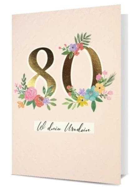 Kort B6 Födelsedag 80