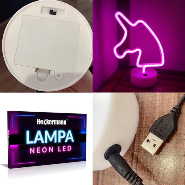 Heckermann LED neon stående ENHJØRNING