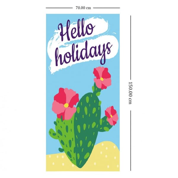 HELLO HOLIDAYS rektangulär strandhandduk 150x70 REC54WZ2