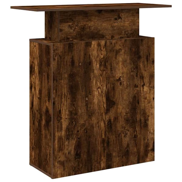 vidaXL receptionsdisk røget eg 100x40x104 cm limet træ