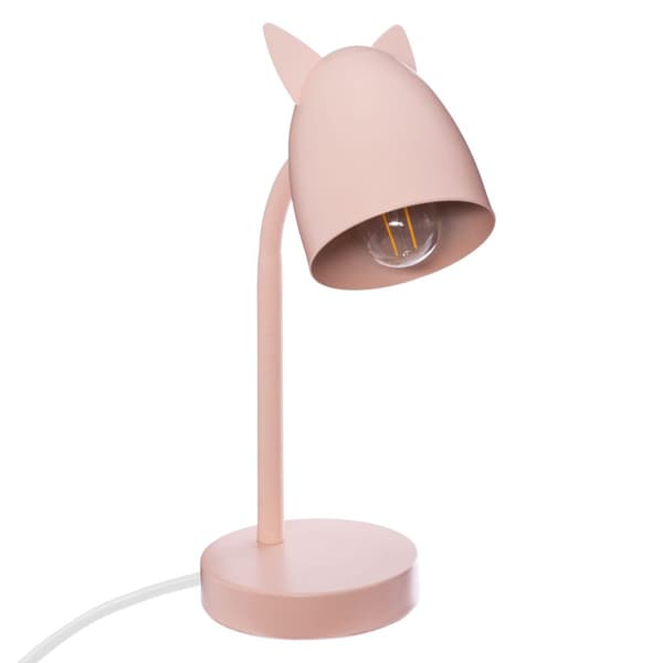 Rosa skrivbordslampa för barn