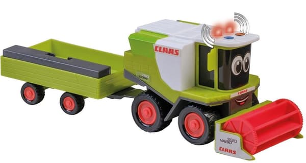Claas Mini mejetærsker med trailer
