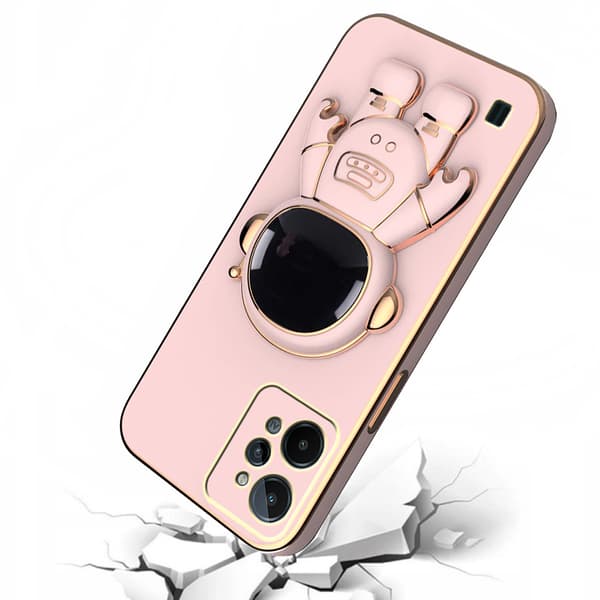 Realme C31 Astronaut-etui, lyserød