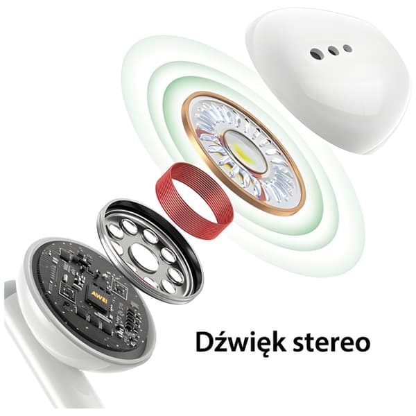 AWEI stereo PC-6T USB-C hörlurar svarta