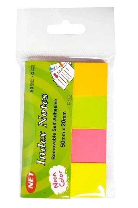 Neon Index Tabs 4x50K