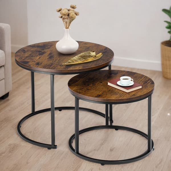 Set med två Galen Small Rustic loftbord