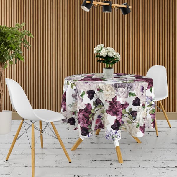 Rund dug med print 080
