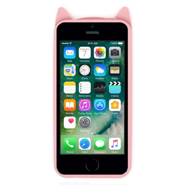 3D CAT-skal till iPhone 5/5s, rosa