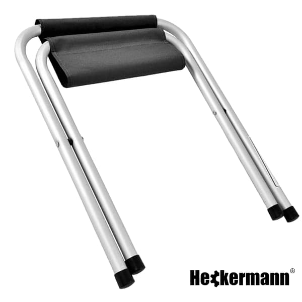 Heckermann svart hopfällbar pall