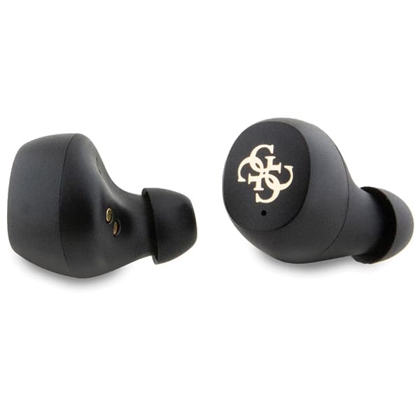 Guess Bluetooth 4G Metal TWS ENC Høretelefoner + Dockingstation, Sort