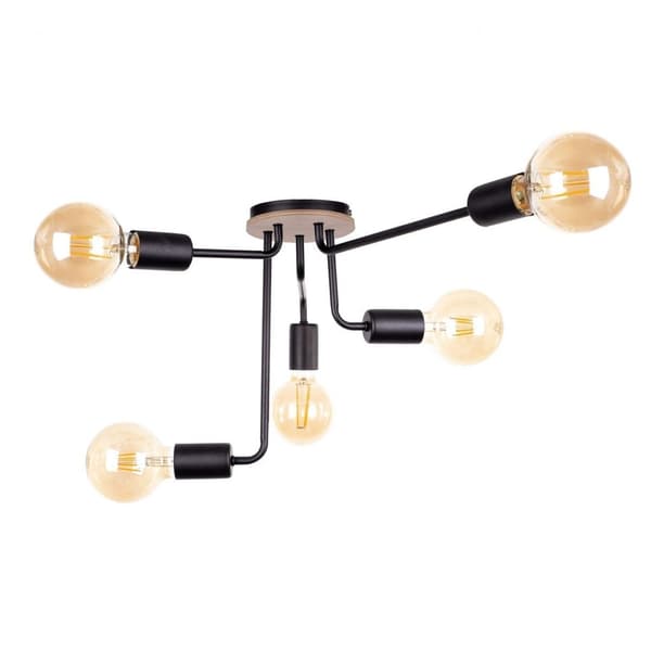 Loftlampe 5xE27 NIXON WOOD SORT