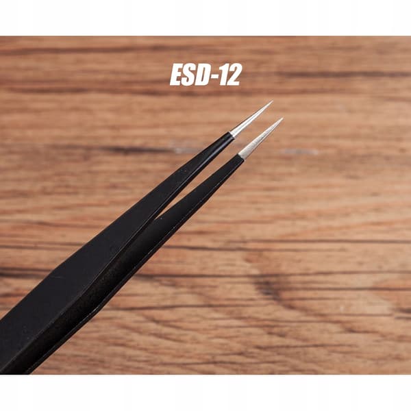 Pinsetit 135 mm suorat ESD-12