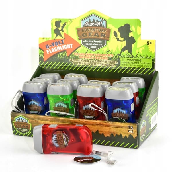 Dynamo Adventure lommelygte - assorterede farver