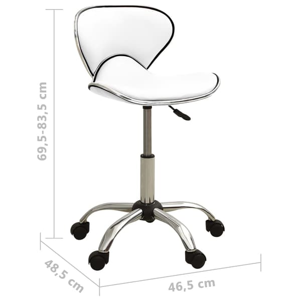 vidaXL Kosmetikpall, Vit, Konstläder