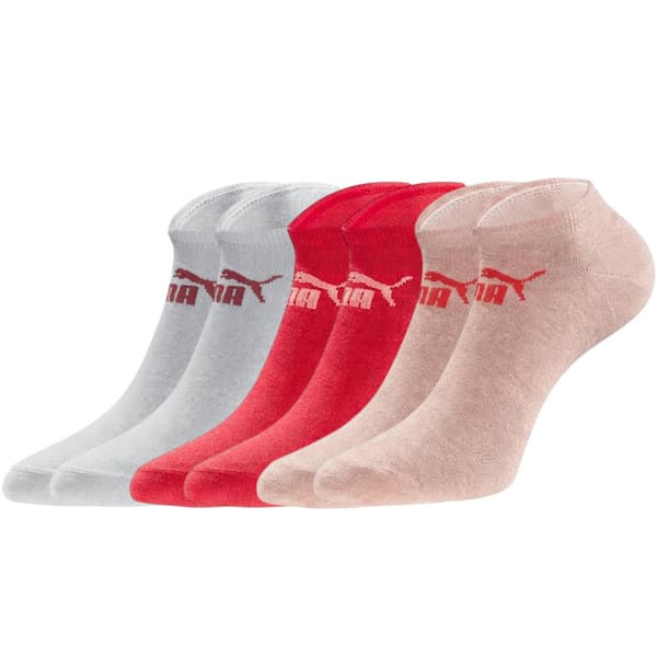 Puma Damstrumpor Rosa Färgglada 3-pack 39-42