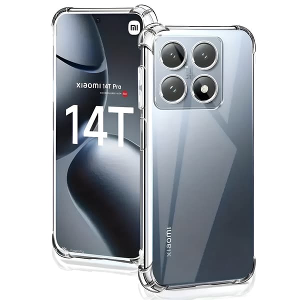 Fodral för Xiaomi 14T Pro, Stoppsäker, Transparent