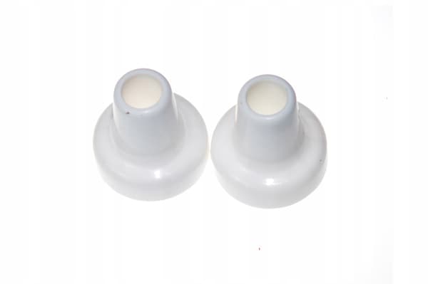 Dubbel plastfäste för gardinstång diameter 28 mm Vit 2 st